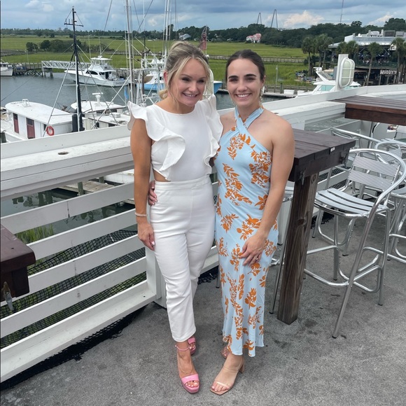 Hello Molly Leave Me Loving You MIDI Dress Blue - Small - Picture 3 of 5